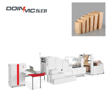 Roll Paper Feed Flat Bottom Bread Paper Bag Making Machine